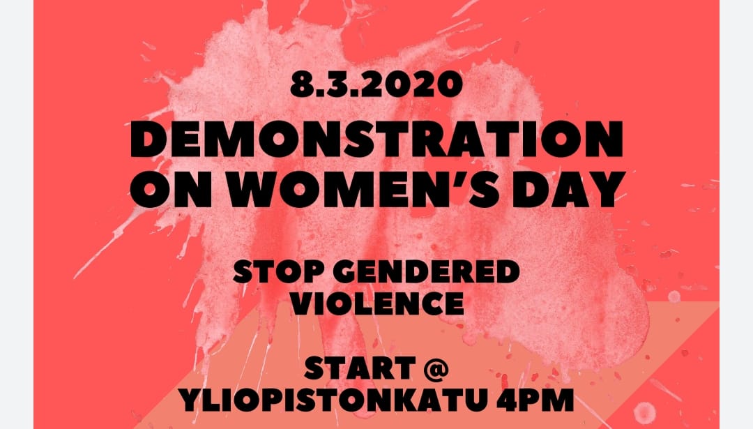 Kvinnodagsdemonstration 2020 imorgon!